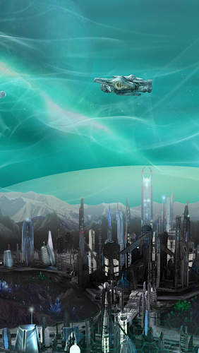 Colônia do Espaço Profundo  - baixar grátis papel de parede animado Fantasia para Android.