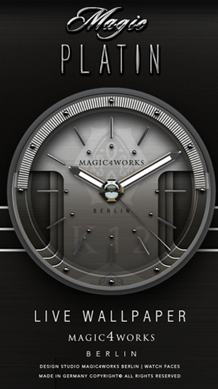 Relógio de Designer  - baixar grátis papel de parede animado Com horas para Android.