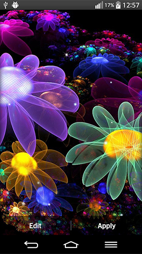 Flores brilhantes  - baixar grátis papel de parede animado Vetor para Android.