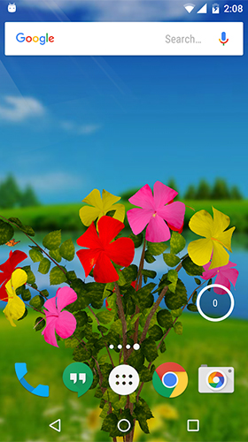 Hibisco 3D  - baixar grátis papel de parede animado Flores para Android.