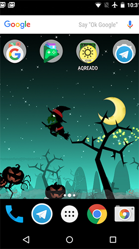 Planeta da bruxinha  - baixar grátis papel de parede animado Férias para Android.
