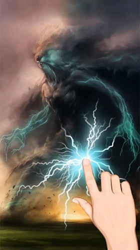 Tempestade de relâmpago  - baixar grátis papel de parede animado Fantasia para Android.
