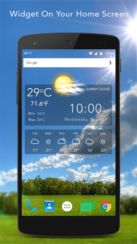 Clima ao vivo  - baixar grátis papel de parede animado Plano de fundo para Android.