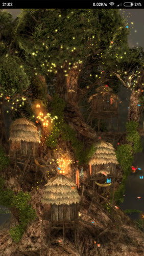Árvore Mágica 3D  - baixar grátis papel de parede animado 3D para Android.