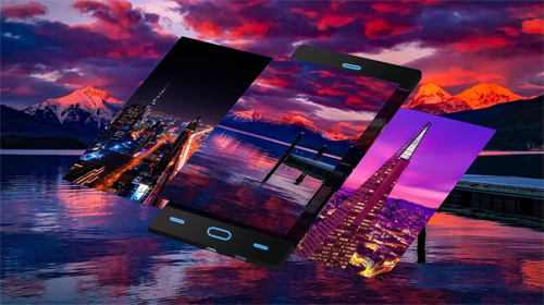 Neon 2 HD - baixar grátis papel de parede animado Arquitetura para Android.