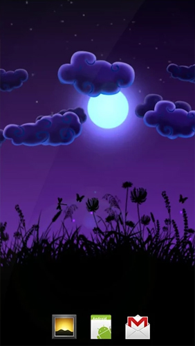 Natureza noturna  - baixar grátis papel de parede animado Plano de fundo para Android.
