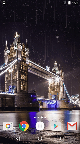 Baixar grátis o papel de parede animado Londres chuvosa  para celulares e tablets Android.