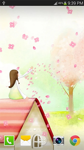 Sakura  - baixar grátis papel de parede animado Paisagem para Android.