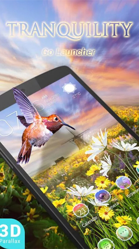 Baixar grátis o papel de parede animado Tranquilidade 3D  para celulares e tablets Android.