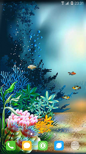 Mundo subaquático  - baixar grátis papel de parede animado Aquários para Android.