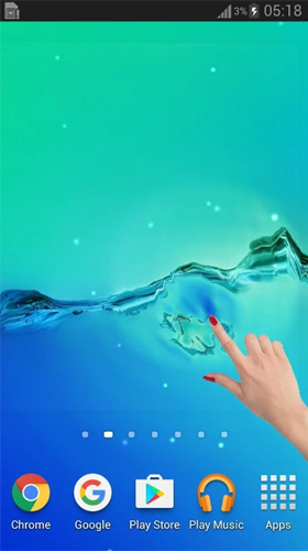 Baixar grátis o papel de parede animado Galáxia da água  para celulares e tablets Android.