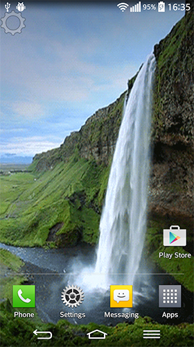 Baixar grátis o papel de parede animado Sons de cachoeira  para celulares e tablets Android.