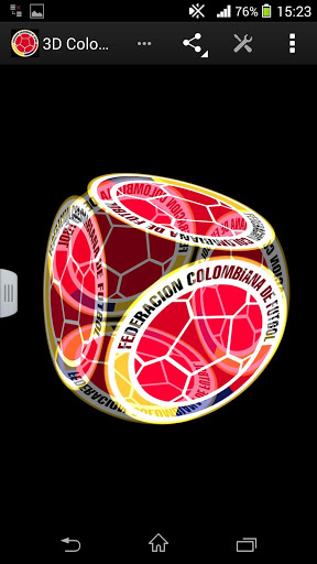 Colômbia 3D futebol - baixar grátis papel de parede animado Logotipos para Android.