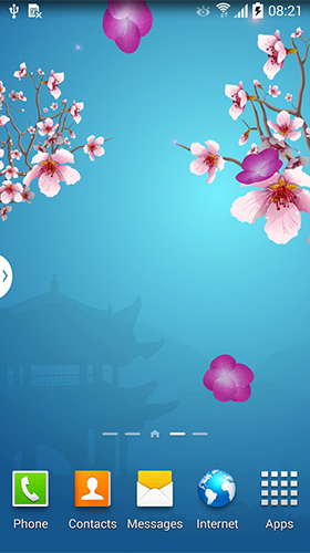 Baixar Sakura abstrata  - papel de parede animado gratuito para Android para desktop. 