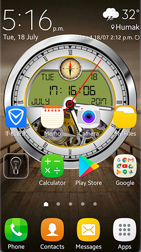 Baixar Relógio analógico 3D  - papel de parede animado gratuito para Android para desktop. 