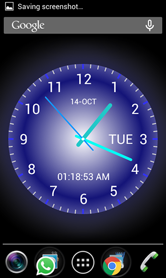 Relógio analógico - baixar grátis papel de parede animado para Android 4.4.2.
