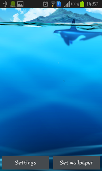 Asus: Meu oceano - baixar grátis papel de parede animado para Android.