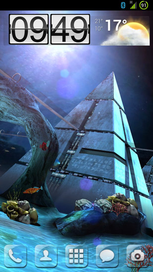 Atlantis 3D Pró - baixar grátis papel de parede animado Fantasia para Android.