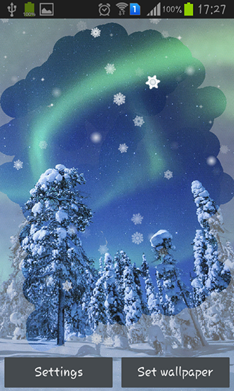 Baixar grátis o papel de parede animado Aurora: Inverno para celulares e tablets Android.