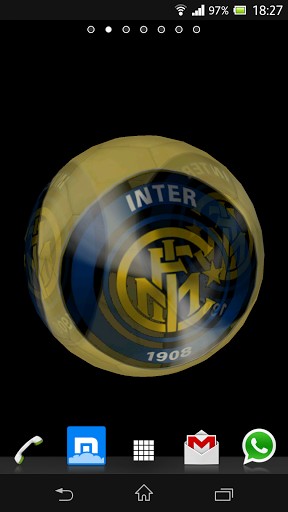 Bola 3D Inter de Milão - baixar grátis papel de parede animado Esportes para Android.