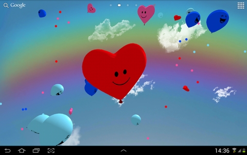 Balões 3D - baixar grátis papel de parede animado para Android 4.1.1.