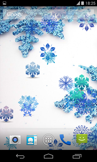 Flocos de neve bonitos - baixar grátis papel de parede animado para Android 4.4.2.
