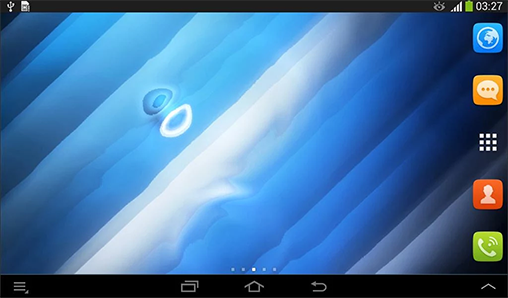 Baixar grátis o papel de parede animado Água azul para celulares e tablets Android.