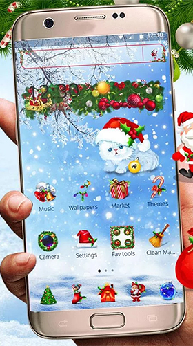 Baixar Papai Noel  - papel de parede animado gratuito para Android para desktop. 