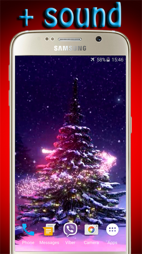 Baixar Árvore de Natal  - papel de parede animado gratuito para Android para desktop. 