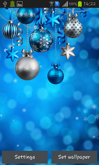 Baixar grátis o papel de parede animado Decorações de Natal para celulares e tablets Android.