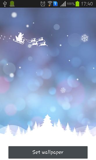 Sonho de Natal - baixar grátis papel de parede animado para Android 2.1.