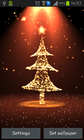 Árvore de Natal - baixar grátis papel de parede animado para Android 2.3.5.