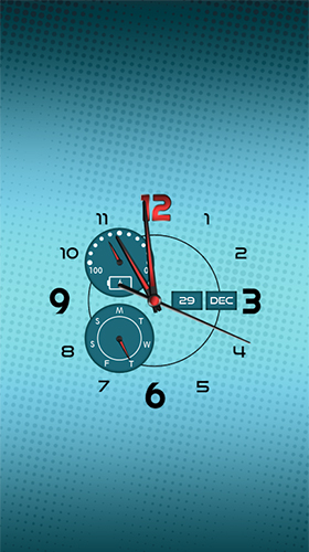 Baixar Relógio: Tempo real  - papel de parede animado gratuito para Android para desktop. 