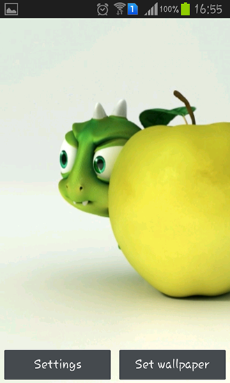 Dragão pequeno bonito - baixar grátis papel de parede animado para Android 2.3.4.