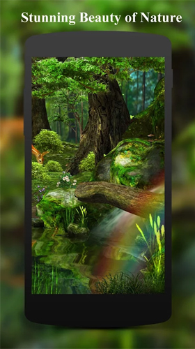 Baixar Veado e natureza 3D  - papel de parede animado gratuito para Android para desktop. 