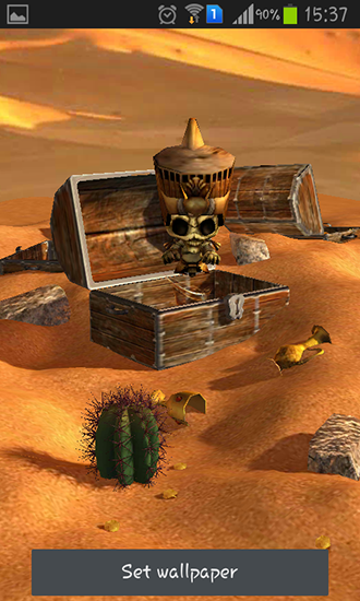 Tesouro do Deserto - baixar grátis papel de parede animado Interativo para Android.