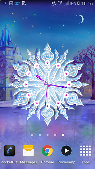 Relógio mágico: Natal - baixar grátis papel de parede animado Com horas para Android.