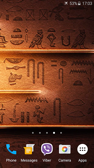 Tema egípcio - baixar grátis papel de parede animado para Android 4.4.2.