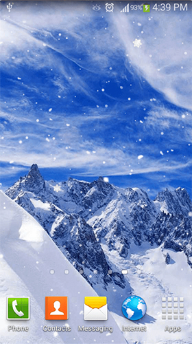 Baixar Neve caindo  - papel de parede animado gratuito para Android para desktop. 