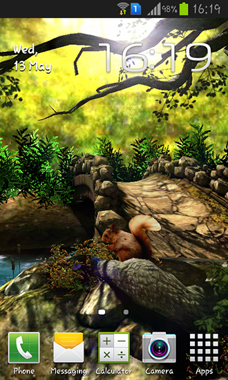 Floresta de fantasia 3D - baixar grátis papel de parede animado Interativo para Android.