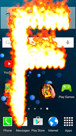 Baixar grátis o papel de parede animado Tela de fogo para celulares e tablets Android.