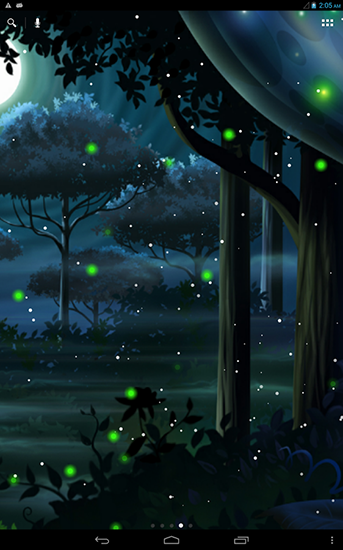 Vaga-lume de floresta - baixar grátis papel de parede animado Fantasia para Android.