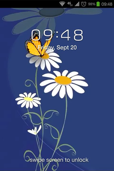 Flores e borboletas - baixar grátis papel de parede animado Flores para Android.