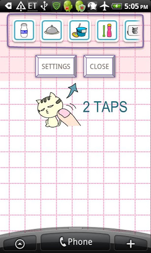 Gato Foo - baixar grátis papel de parede animado Interativo para Android.