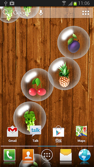 Baixar grátis o papel de parede animado Frutas para celulares e tablets Android.