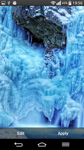 Baixar Cachoeira congelada  - papel de parede animado gratuito para Android para desktop. 