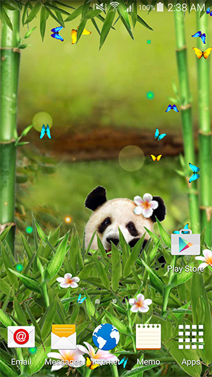 Panda engraçado - baixar grátis papel de parede animado Interativo para Android.