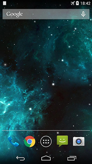 Galáxia nebulosa - baixar grátis papel de parede animado para Android 4.0.1.