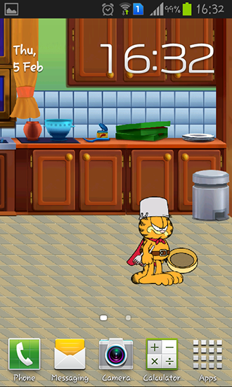 Baixar grátis o papel de parede animado A defesa do Garfield para celulares e tablets Android.