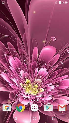 Baixar Flores brilhantes  - papel de parede animado gratuito para Android para desktop. 